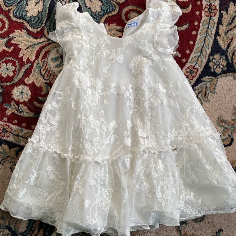 Mayoral ivory dress size 4
